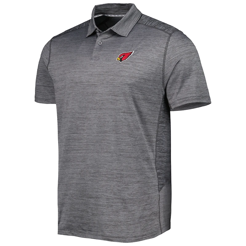 Men's Tommy Bahama Charcoal Arizona Cardinals Delray Frond IslandZone Polo