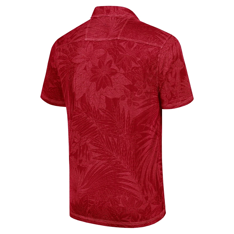Men's Tommy Bahama Red Arizona Cardinals Sport Santiago Paradise Polo