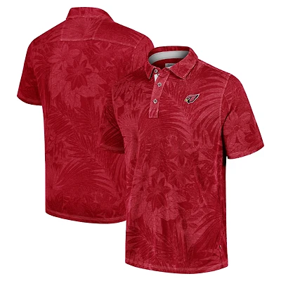 Polo Tommy Bahama rouge pour homme des Cardinals de l'Arizona Sport Santiago Paradise