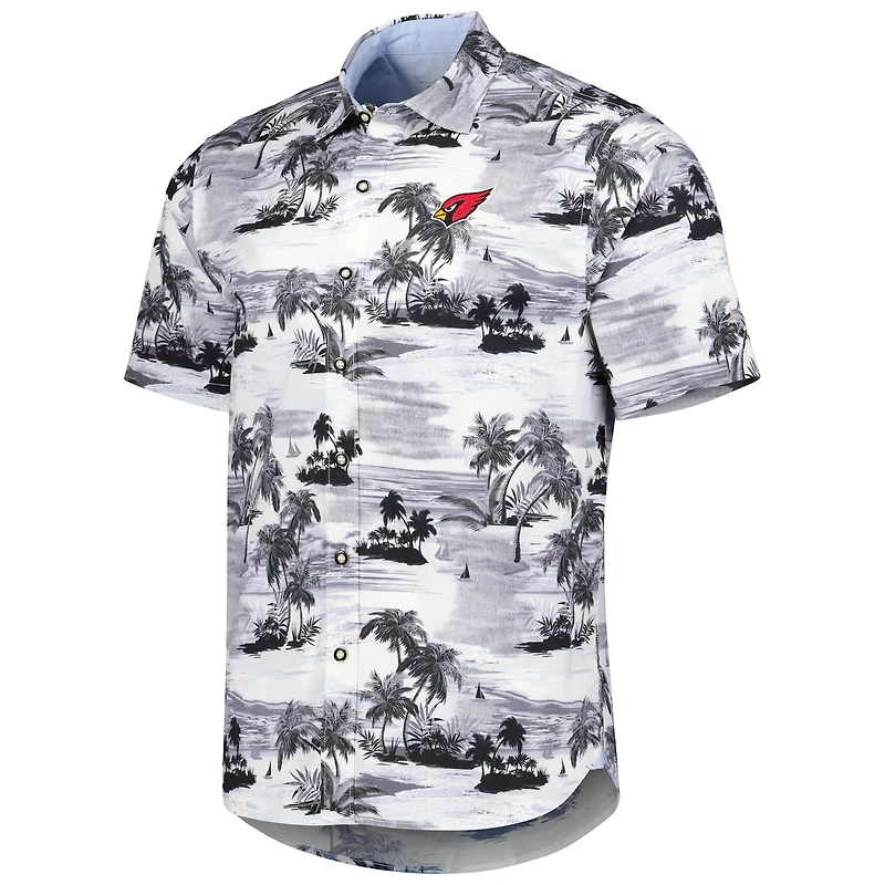 Men's Tommy Bahama White Arizona Cardinals Sport Tropical Horizons Button-Up Shirt