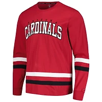 T-shirt à manches longues Tommy Hilfiger Cardinal/Noir Arizona Cardinals Nolan pour hommes