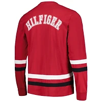 T-shirt à manches longues Tommy Hilfiger Cardinal/Noir Arizona Cardinals Nolan pour hommes
