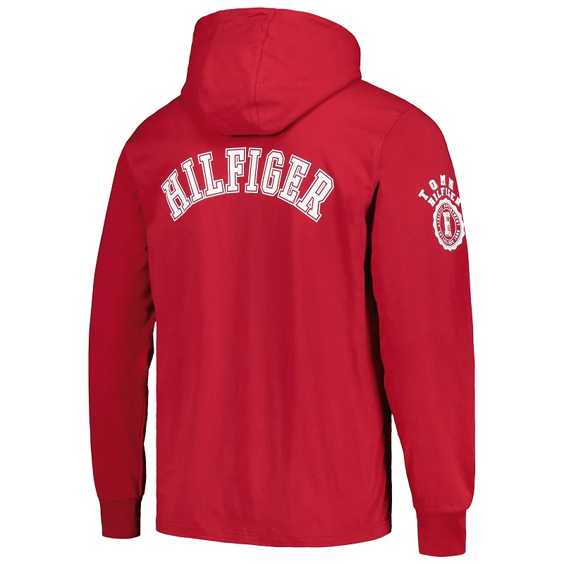 Men's Tommy Hilfiger  Cardinal Arizona Cardinals Morgan Long Sleeve Hoodie T-Shirt