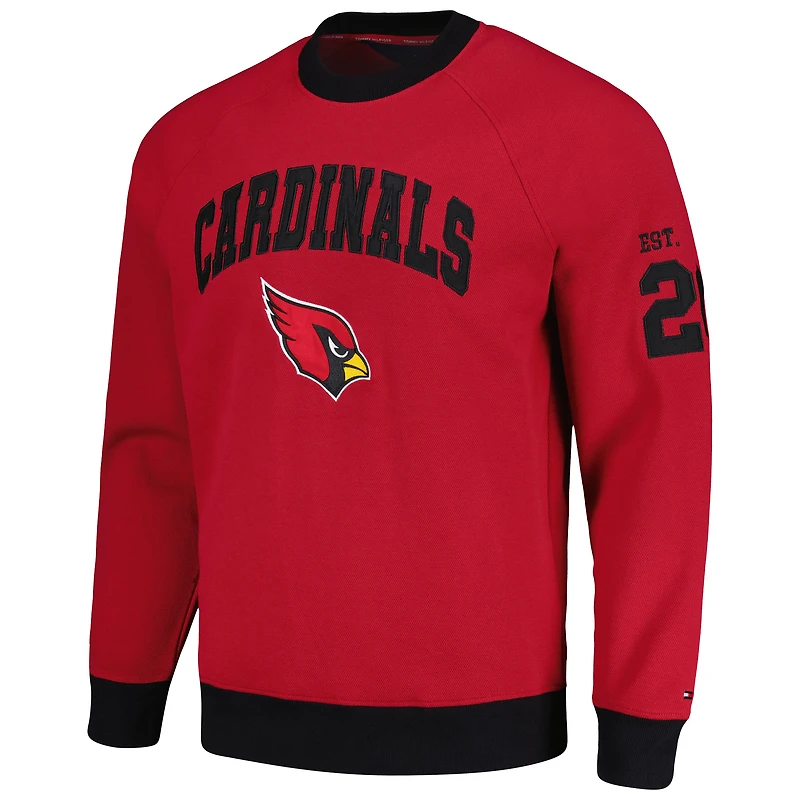 Sweat-shirt Tommy Hilfiger Cardinal Arizona Cardinals Reese Raglan Tri-Blend pour hommes
