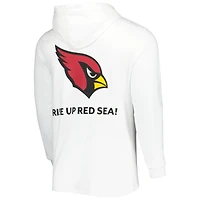 Men's Vineyard Vines White Arizona Cardinals Local Long Sleeve Hoodie T-Shirt