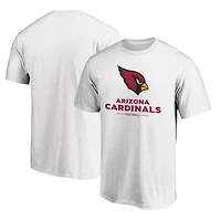 Men's  White Arizona Cardinals Team Lockup T-Shirt