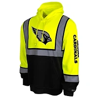 Sweat à capuche de sécurité jaune haute visibilité pour homme des Cardinals l'Arizona