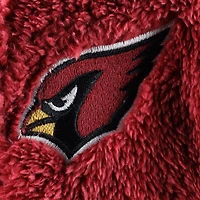 Nouveau-né et nourrisson Cardinal Arizona Cardinals Game Nap Teddy Fleece Bunting Full-Zip Sleeper