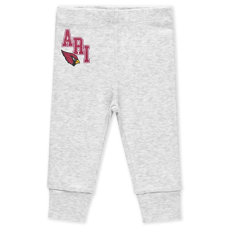 Vêtements pour nouveau-nés et nourrissons par Erin Andrews Ensemble de body pantalon trois pièces Arizona Cardinals Turn Me Around