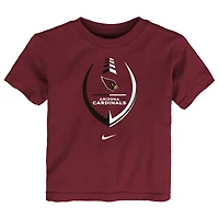T-shirt Nike Cardinal Arizona Cardinals Football Wordmark pour tout-petit