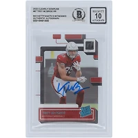 Trey McBride Arizona Cardinals Autographed 2022 Panini Clearly Donruss Rated Rookie #87 Beckett Fanatics Witnessed Authenticated 10 Rookie Card