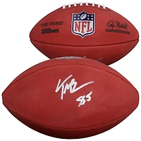 Ballon de football américain Duke en couleur, autographié par Trey McBride des Cardinals de l'Arizona
