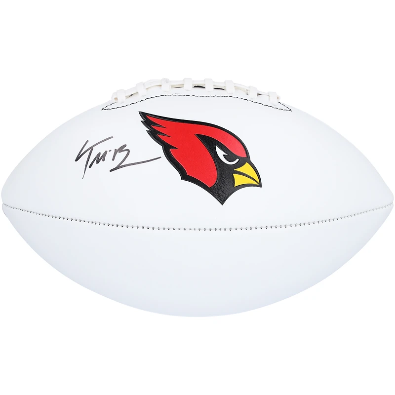 Trey McBride Arizona Cardinals Autographed Franklin White Panel Football