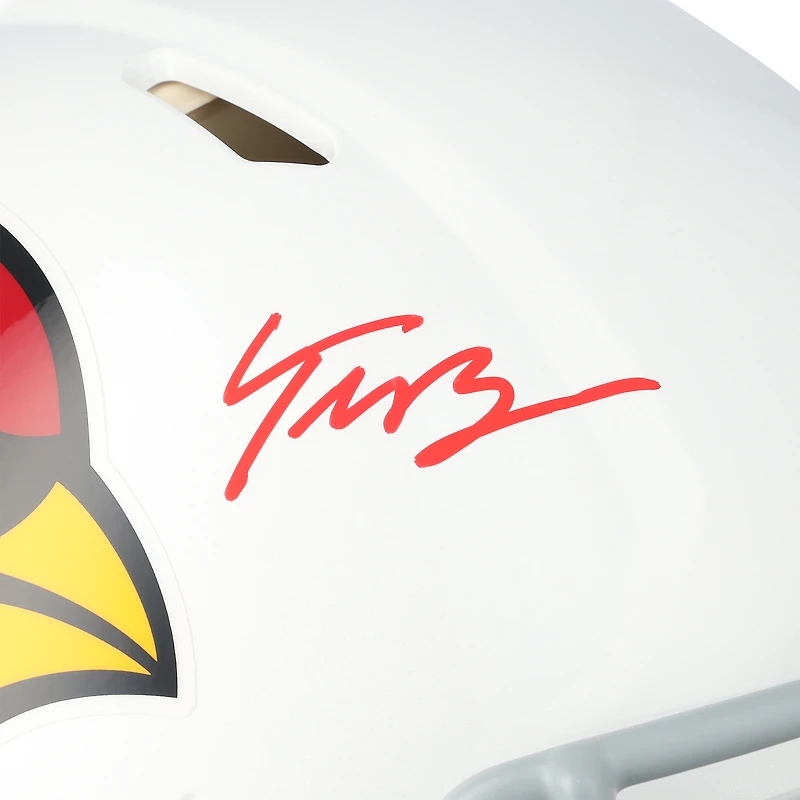 Casque authentique Riddell 2005-22 Throwback Speed autographié par Trey McBride des Cardinals de l'Arizona