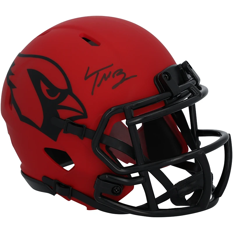 Casque Riddell Rave Speed Mini autographié par Trey McBride des Arizona Cardinals