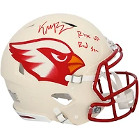 Trey McBride Arizona Cardinals Autographed Riddell Rivalry Speed Authentic Helmet with "Rise Up Red Sea" Inscription 
