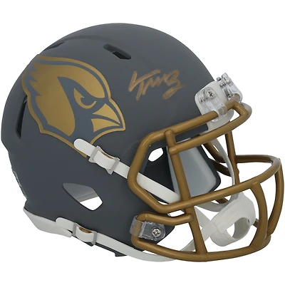 Casque Riddell Slate Speed Mini autographié par Trey McBride des Cardinals de l'Arizona