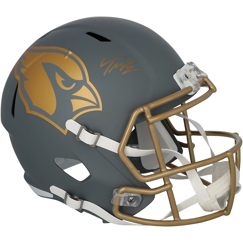 Casque Riddell Slate Speed autographié par Trey McBride des Arizona Cardinals