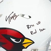 Trey McBride Arizona Cardinals Autographed Riddell Speed Authentic Helmet with "Rise Up Red Sea" Inscription