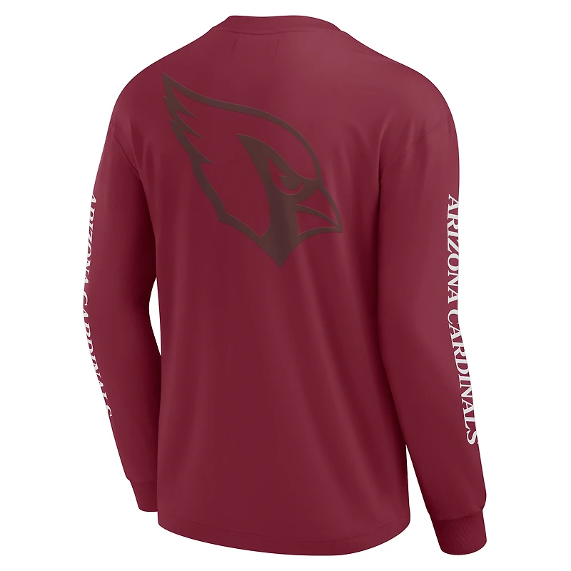 T-shirt unisexe à manches longues Fanatics Cardinal Arizona Cardinals Elements Strive