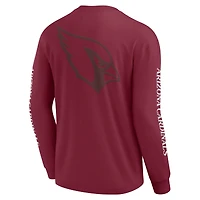 T-shirt unisexe à manches longues Fanatics Cardinal Arizona Cardinals Elements Strive