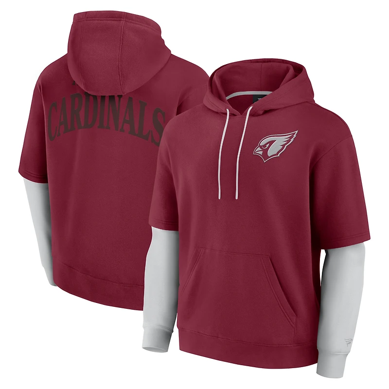 Sweat à capuche unisexe Fanatics Cardinal Arizona Cardinals Sleek Elements