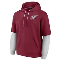 Sweat à capuche unisexe Fanatics Cardinal Arizona Cardinals Sleek Elements