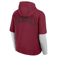 Sweat à capuche unisexe Fanatics Cardinal Arizona Cardinals Sleek Elements
