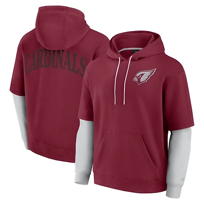 Sweat à capuche unisexe Fanatics Cardinal Arizona Cardinals Sleek Elements