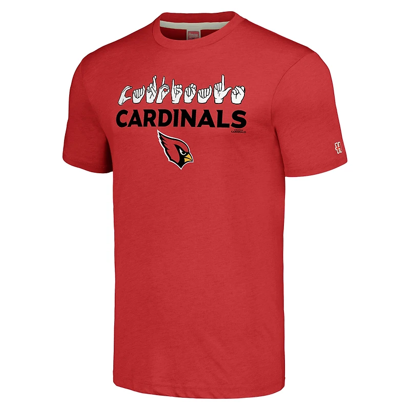 T-shirt unisexe hommage rouge Arizona Cardinals The NFL ASL Collection par Love Sign American Language