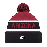 Unisex Starter Black Arizona Cardinals Cuffed Knit Hat with Pom
