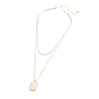 WEAR by Erin Andrews x Baublebar Arizona Cardinals Collier en or avec étiquette de chien