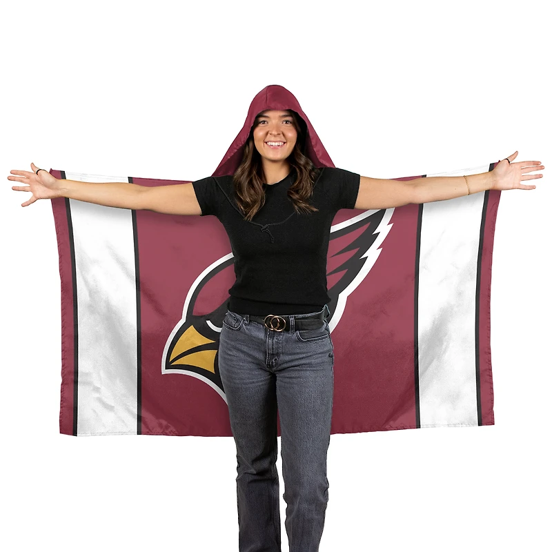 Drapeau à capuche WinCraft Arizona Cardinals 90 x 150 cm