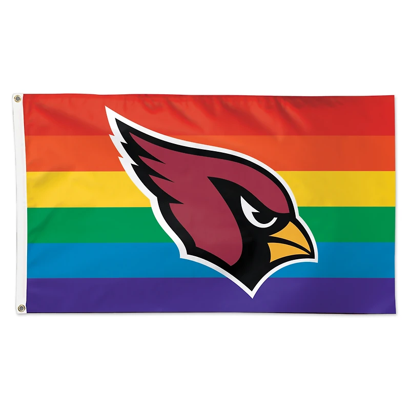 Drapeau de luxe WinCraft Arizona Cardinals 91 x 152 cm (3 pi x 5 pi) Pride à une face
