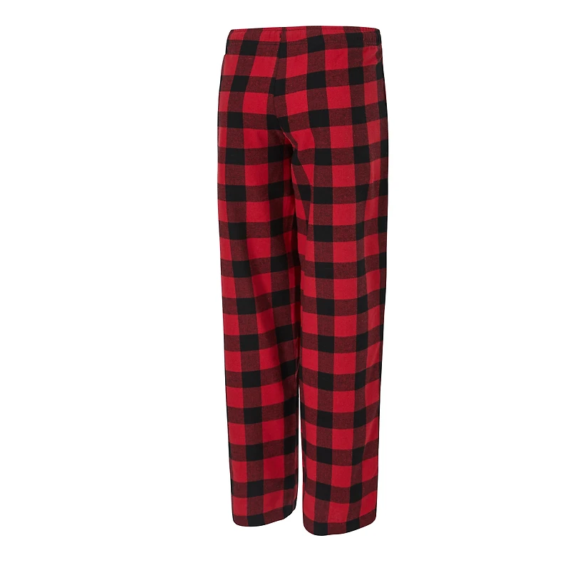 Ensemble pyjama en flanelle avec t-shirt et pantalon Avondale Sport Cardinal/Black Arizona Cardinals pour femme