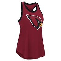 Débardeur dos nageur Tater G-III 4Her par Carl Banks pour femme Cardinal Arizona Cardinals