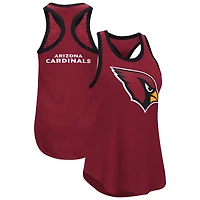Débardeur dos nageur Tater G-III 4Her par Carl Banks pour femme Cardinal Arizona Cardinals