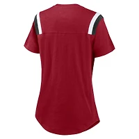 Women's Nike  Heather Red Arizona Cardinals Historic Slub Fashion T-Shirt