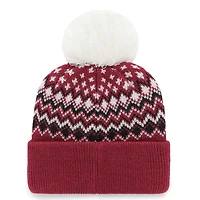 Bonnet en tricot à revers Elsa '47 Cardinal Arizona Cardinals pour femmes avec pompon