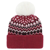 Bonnet tricoté à revers Elsa pour femme '47 Cardinal Arizona Cardinals avec pompon