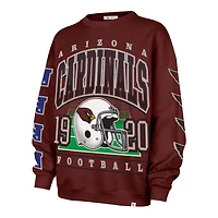 Women's '47  Cardinal Arizona Cardinals Go Big Oversized Pullover Sweatshirt