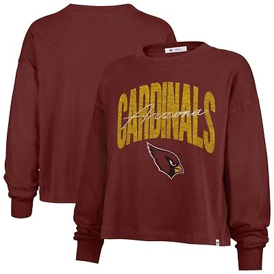 T-shirt court à manches longues pour femme '47 Cardinal Arizona Cardinals Muse Sydney