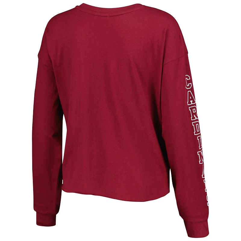 T-shirt court à manches longues '47 Cardinal Arizona Cardinals Skyler Parkway pour femme