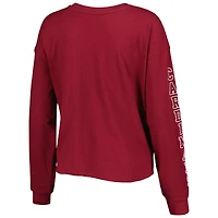T-shirt court à manches longues '47 Cardinal Arizona Cardinals Skyler Parkway pour femme