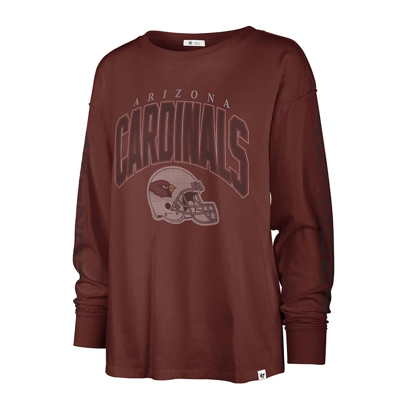 T-shirt à manches longues pour femmes '47 Cardinal Arizona Cardinals Tom Cat