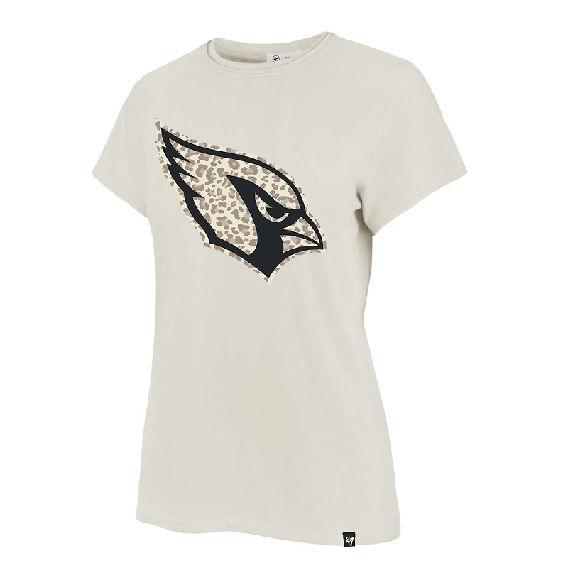 Women's '47 Cream Arizona Cardinals Panthera Frankie T-Shirt
