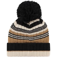 Women's '47 Natural Arizona Cardinals Barista Cuffed Knit Hat with Pom