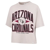 Women's '47 Natural Arizona Cardinals Cropped Windthrow Ravine T-Shirt