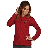 Women's Antigua Cardinal Arizona Cardinals Full-Zip Golf Jacket