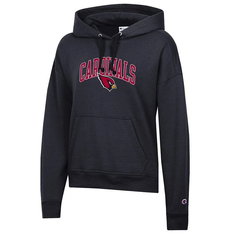 Sweat à capuche Powerblend noir pour femme Championne des Cardinals de l'Arizona